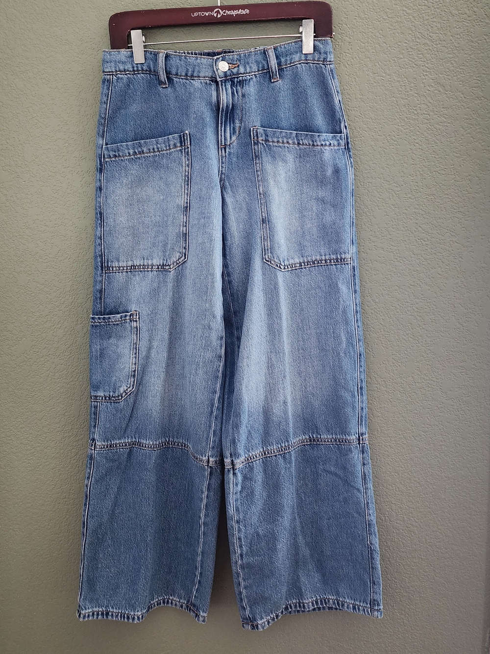 Celebrity Pink wide leg jeans in light wash denim